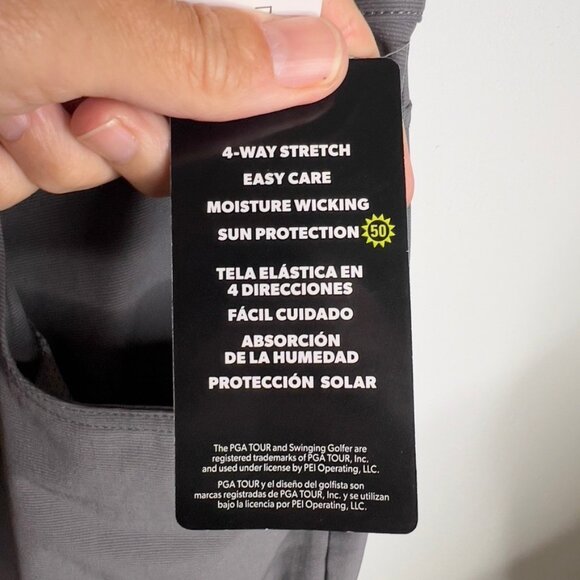 PGA Tour 5 Pocket Horizon Golf Pant, Grey, 40W 32L Mens - Picture 7 of 9